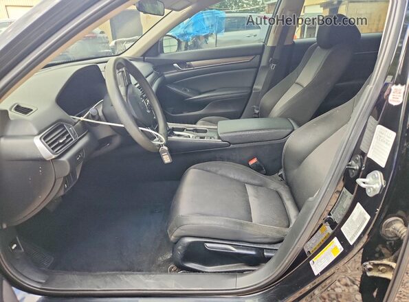 1HGCV1F15MA085830 2021 HONDA ACCORD Черный Вид салона спереди