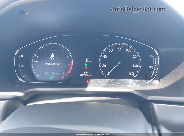 1HGCV1F15MA114128 2021 HONDA ACCORD White Vista de los asientos traseros