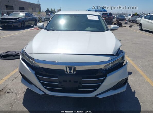 1HGCV1F15MA114128 2021 HONDA ACCORD White Vista del cuadro de instrumentos