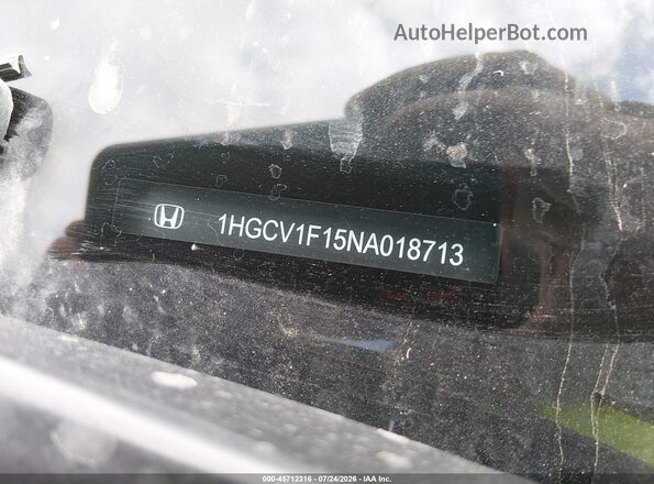1HGCV1F15NA018713 2022 HONDA ACCORD Silver 