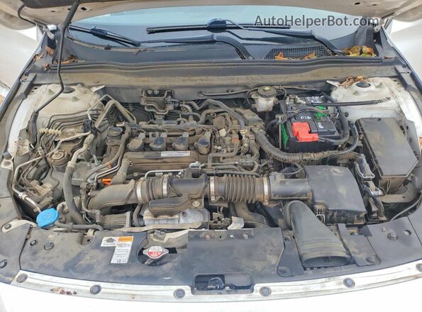 1HGCV1F16JA036437 2018 HONDA ACCORD Белый Вид задней части салона