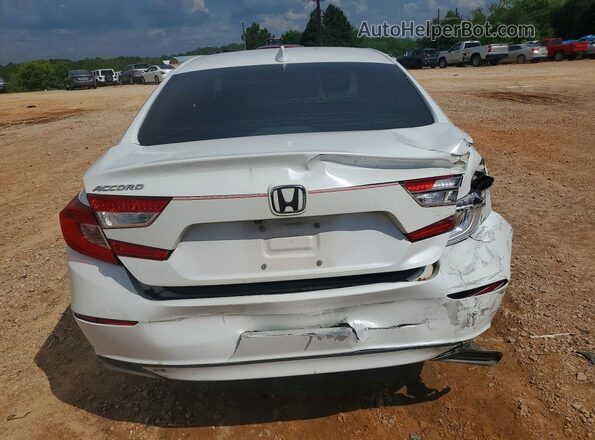 1HGCV1F16JA036437 2018 HONDA ACCORD Белый Вид сзади