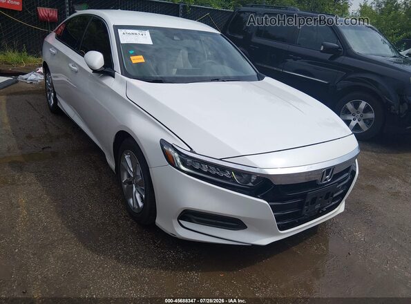 1HGCV1F16JA103635 2018 HONDA ACCORD White წინა ხედი