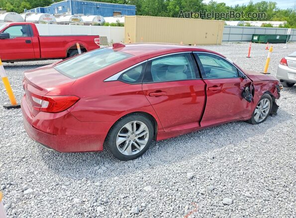 1HGCV1F16JA210569 2018 HONDA ACCORD Темно-бордовый Задняя правая четверть