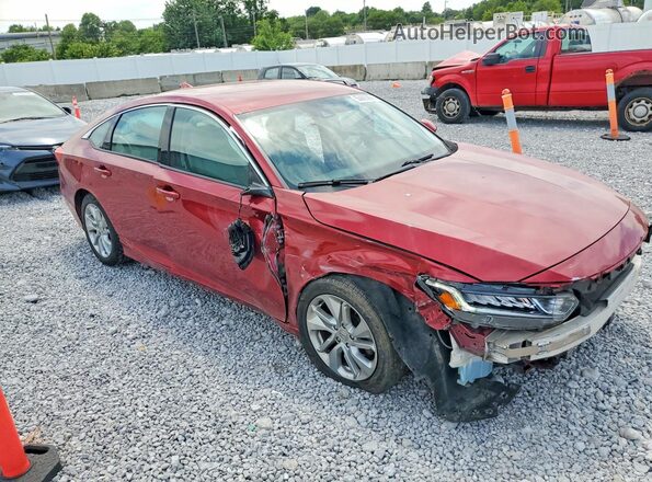 1HGCV1F16JA210569 2018 HONDA ACCORD Темно-бордовый Передняя правая четверть