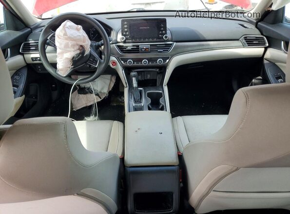 1HGCV1F16JA210569 2018 HONDA ACCORD Темно-бордовый Вид панели приборов