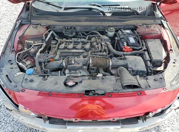 1HGCV1F16JA210569 2018 HONDA ACCORD Темно-бордовый Вид задней части салона