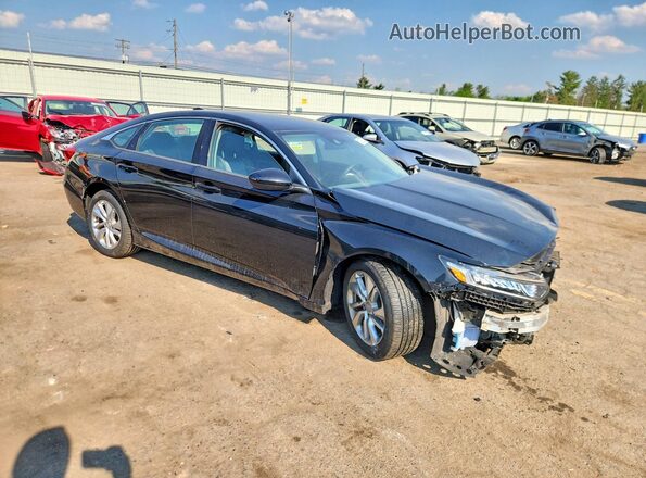 1HGCV1F16KA009952 2019 HONDA ACCORD Black Передня права чверть