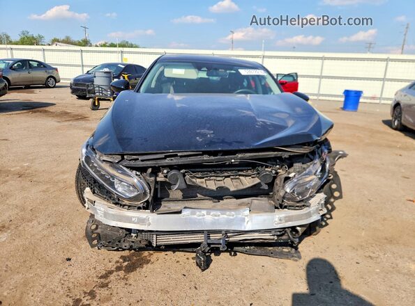 1HGCV1F16KA009952 2019 HONDA ACCORD Black Вид спереду