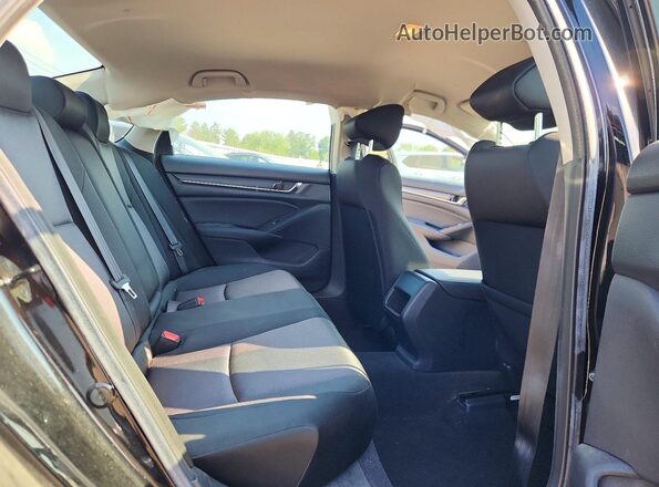 1HGCV1F16KA009952 2019 HONDA ACCORD Black Вид задніх сидінь