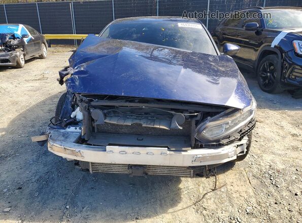 1HGCV1F16KA077555 2019 HONDA ACCORD Blue Դիմացի տեսք