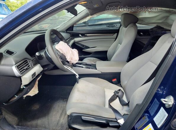 1HGCV1F16KA077555 2019 HONDA ACCORD Blue Սալոնի դիմացի տեսք