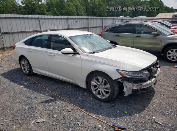 1HGCV1F16KA079435 2019 HONDA ACCORD Белый Передняя правая четверть