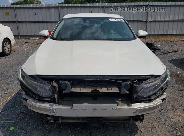 1HGCV1F16KA079435 2019 HONDA ACCORD Белый Вид спереди