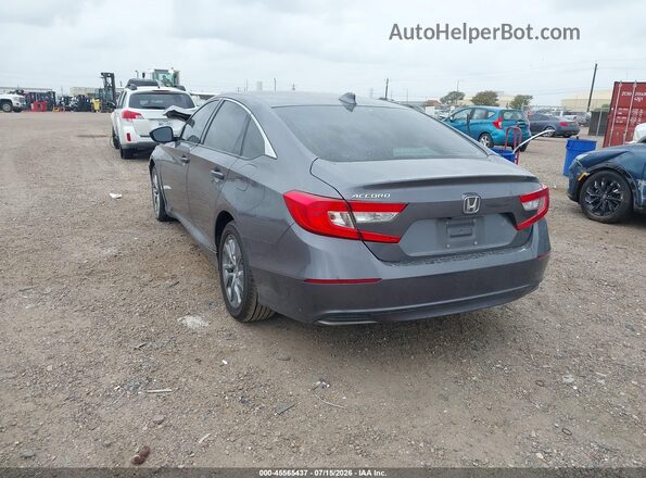 1HGCV1F16KA097112 2019 HONDA ACCORD Gray Trasero izquierdo