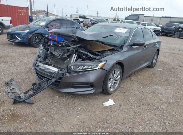 1HGCV1F16KA097112 2019 HONDA ACCORD Gray Vista tres cuartos delantera izquierda
