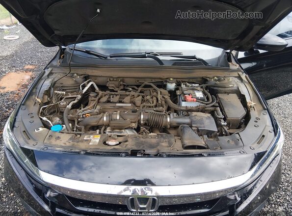 1HGCV1F16KA118332 2019 HONDA ACCORD Black Vista trasera