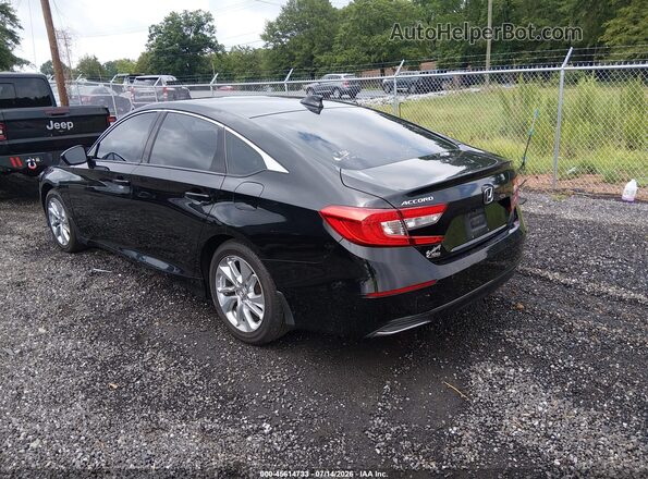 1HGCV1F16KA118332 2019 HONDA ACCORD Black Trasero izquierdo
