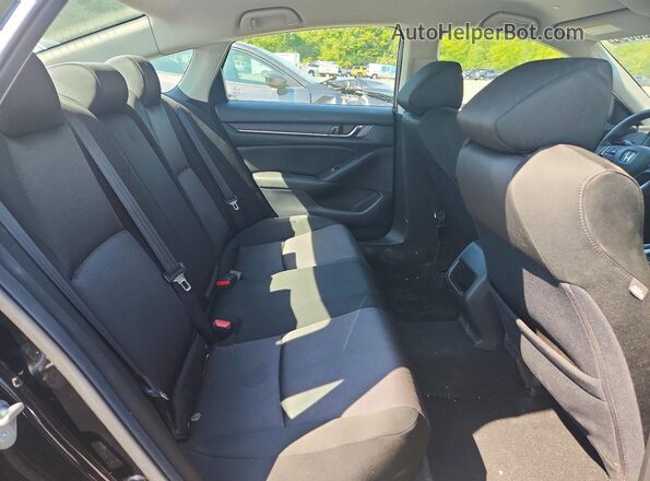 1HGCV1F16KA123465 2019 HONDA ACCORD Черный Вид задних сидений