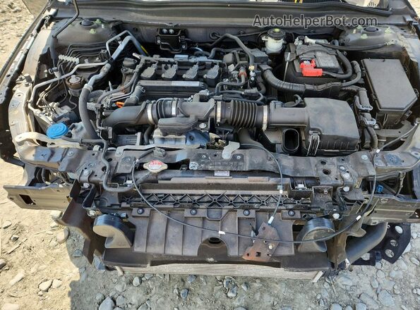 1HGCV1F16KA123465 2019 HONDA ACCORD Черный Вид задней части салона