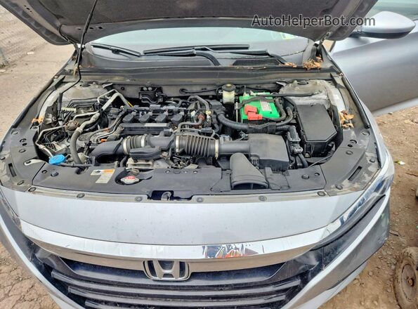 1HGCV1F16KA140105 2019 HONDA ACCORD Silver უკანა სალონის ხედი