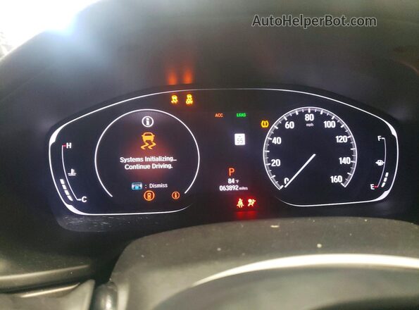 1HGCV1F16LA007958 2020 HONDA ACCORD White ხელსაწყოთა პანელის ხედი