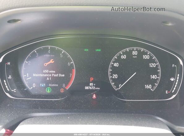 1HGCV1F16LA047411 2020 HONDA ACCORD Silver Vista de los asientos traseros
