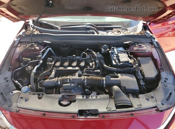 1HGCV1F16LA076469 2020 HONDA ACCORD Red Vista interior trasera