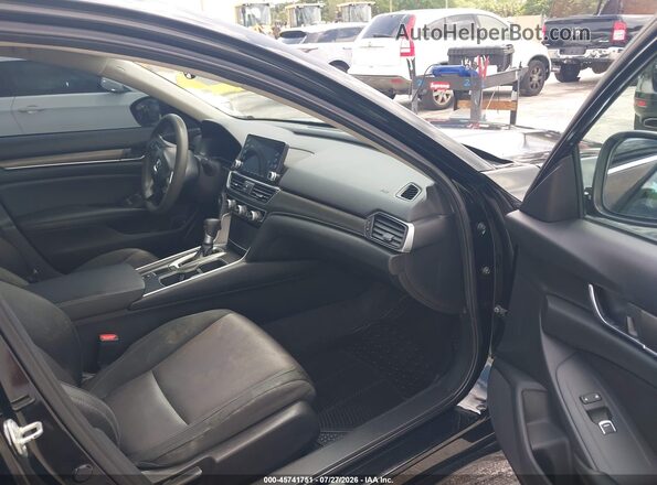 1HGCV1F16LA124357 2020 HONDA ACCORD Black Widok wnętrza z przodu