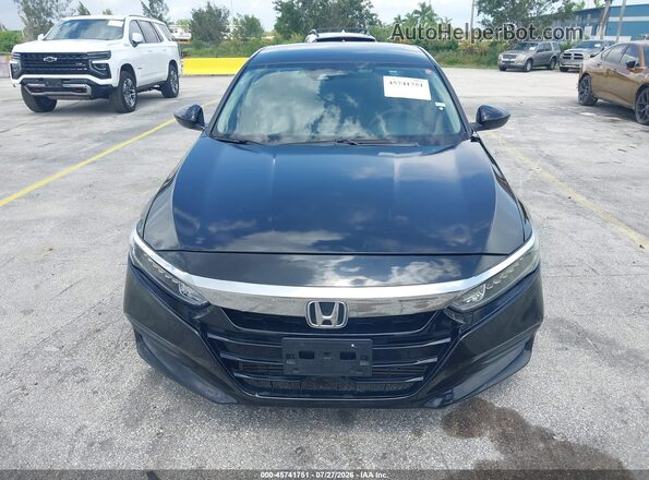 1HGCV1F16LA124357 2020 HONDA ACCORD Black Widok zestawu wskaźników
