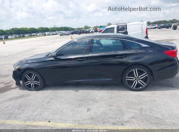 1HGCV1F16LA124357 2020 HONDA ACCORD Black Widok wnętrza 360 stopni