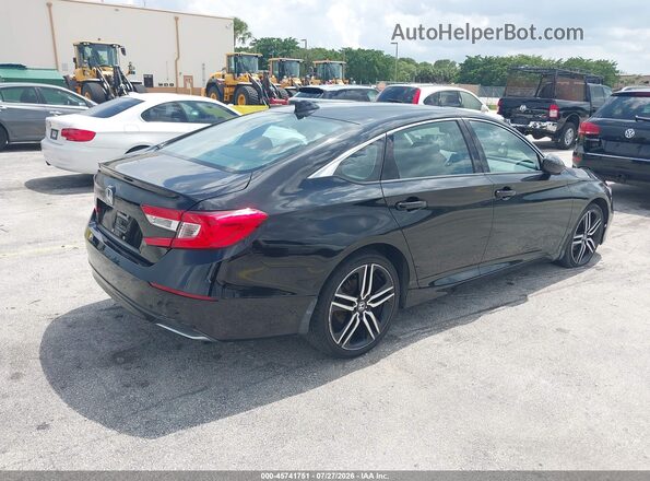 1HGCV1F16LA124357 2020 HONDA ACCORD Black Tył prawy