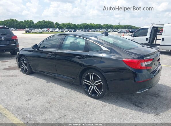 1HGCV1F16LA124357 2020 HONDA ACCORD Black Tył lewy