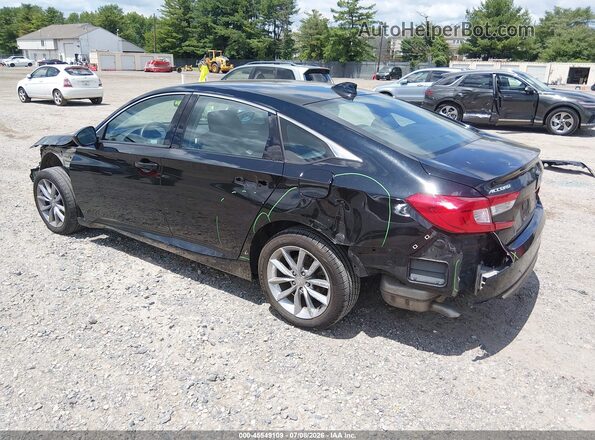 1HGCV1F16MA032702 2021 HONDA ACCORD Black Հետևի ձախ