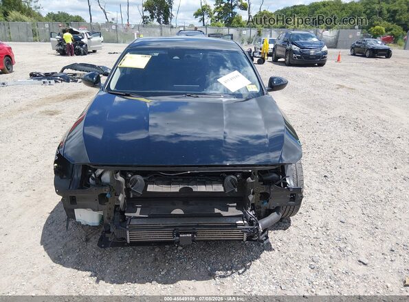1HGCV1F16MA032702 2021 HONDA ACCORD Black Սալոնի հետևի տեսք