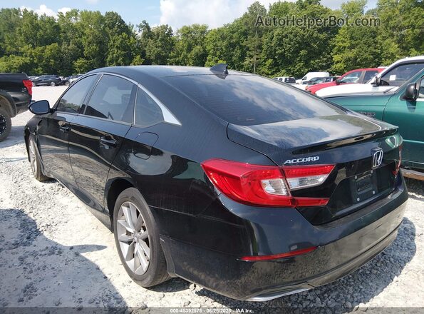 1HGCV1F16MA043697 2021 HONDA ACCORD Black Trasero izquierdo