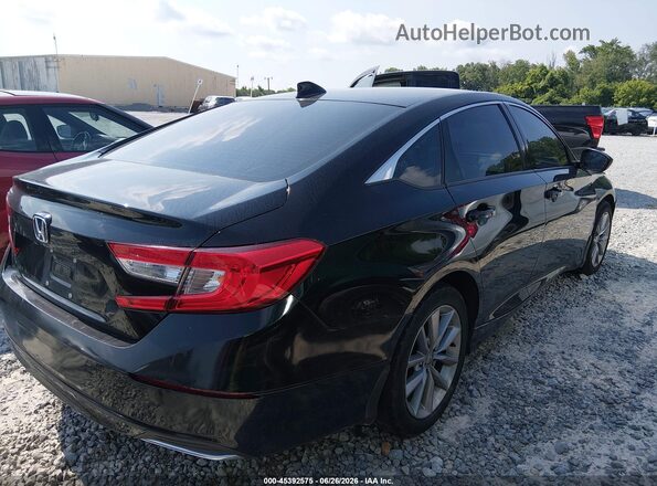 1HGCV1F16MA043697 2021 HONDA ACCORD Black Trasero derecho