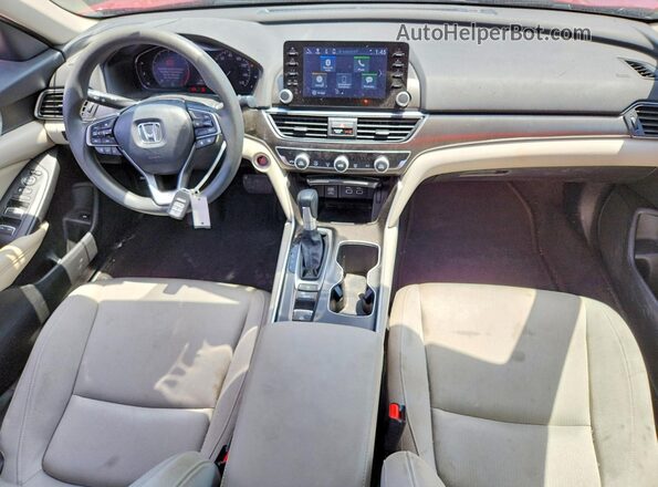 1HGCV1F16MA052061 2021 HONDA ACCORD Red Vista del salpicadero