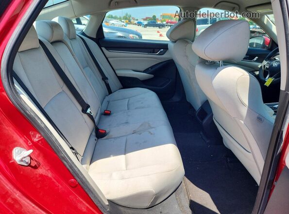 1HGCV1F16MA052061 2021 HONDA ACCORD Red Vista de los asientos traseros
