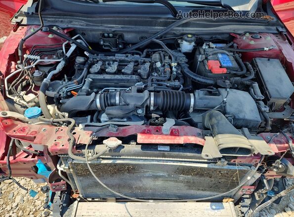 1HGCV1F16MA052061 2021 HONDA ACCORD Red Vista interior trasera
