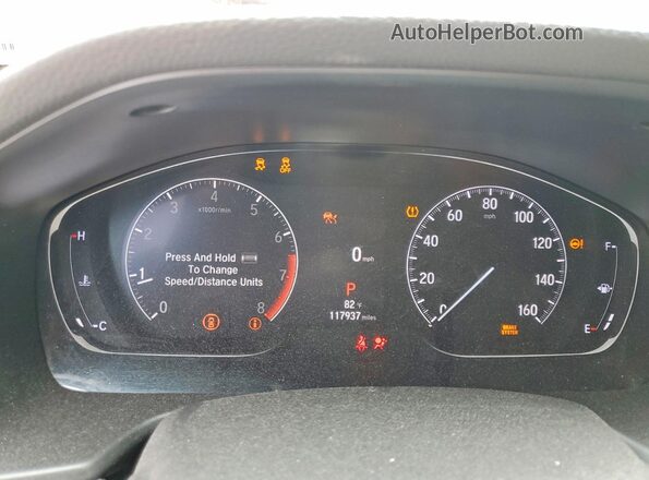 1HGCV1F16MA060080 2021 HONDA ACCORD White Instrument cluster view
