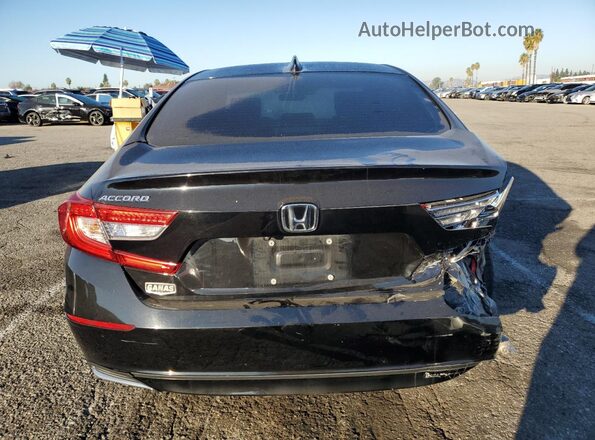 1HGCV1F16MA086775 2021 HONDA ACCORD Black Հետևի տեսք