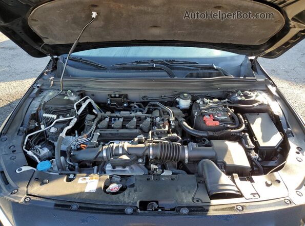 1HGCV1F16MA086775 2021 HONDA ACCORD Black Սալոնի հետևի տեսք