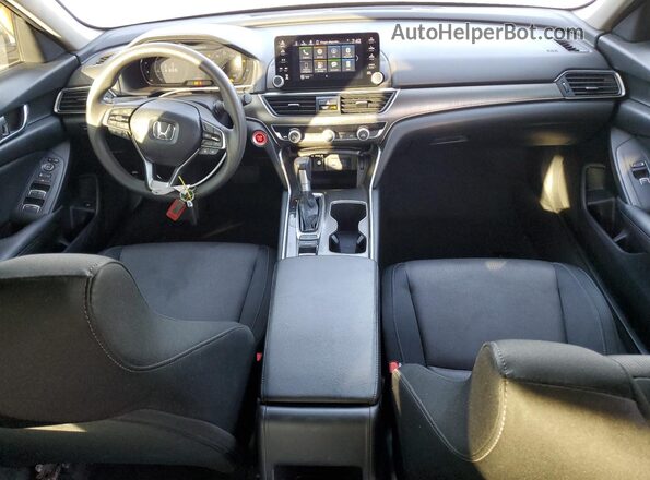 1HGCV1F16MA086775 2021 HONDA ACCORD Black Առջևի վահանակի տեսք