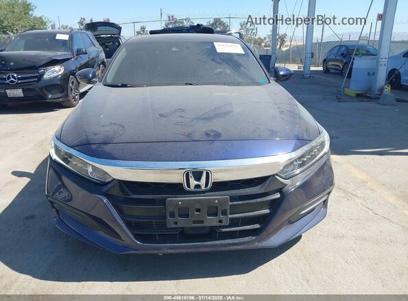 1HGCV1F17JA042053 2018 HONDA ACCORD Dark Blue Widok zestawu wskaźników