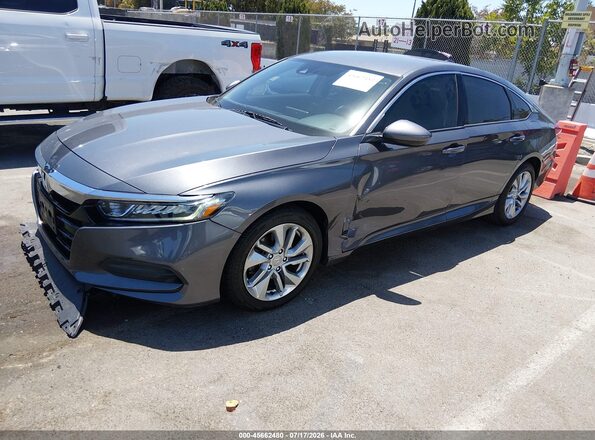 1HGCV1F17JA064506 2018 HONDA ACCORD Gray Front left
