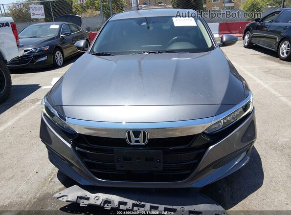 1HGCV1F17JA064506 2018 HONDA ACCORD Gray Instrument cluster view