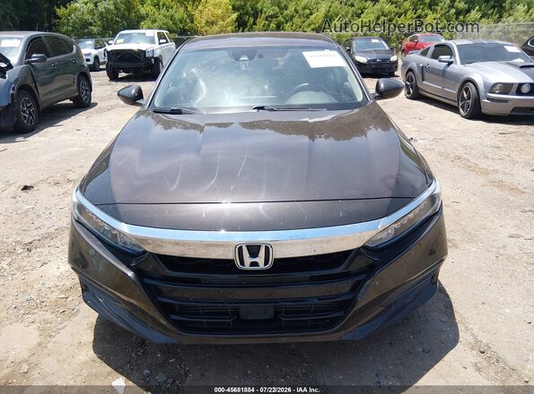 1HGCV1F17JA102641 2018 HONDA ACCORD Черный Вид щитка приборов