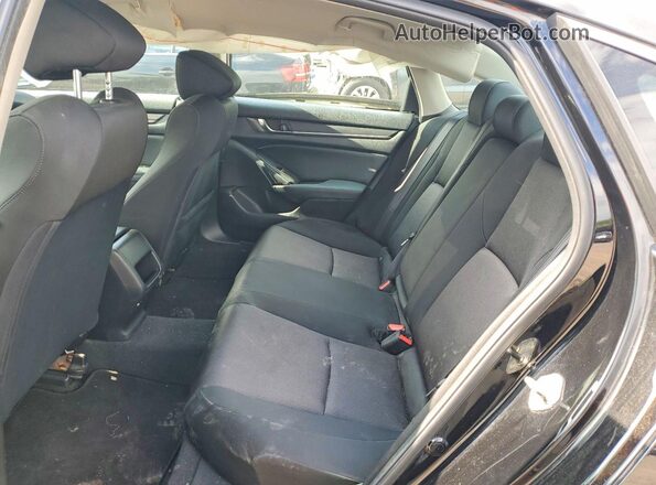 1HGCV1F17JA144470 2018 HONDA ACCORD Black Вид задніх сидінь