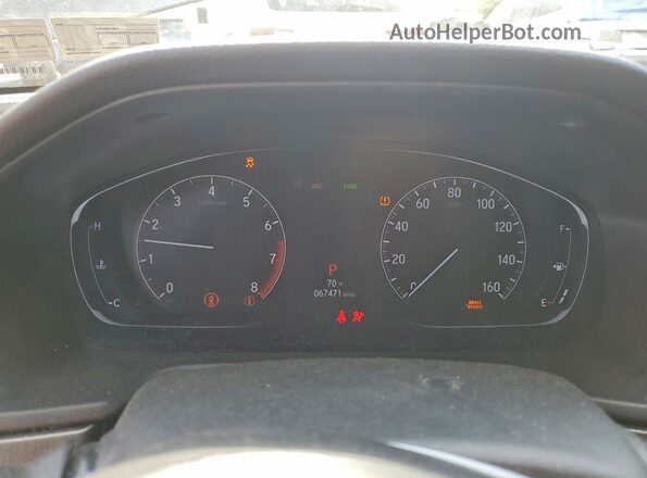 1HGCV1F17JA144470 2018 HONDA ACCORD Black Вид щитка приладів